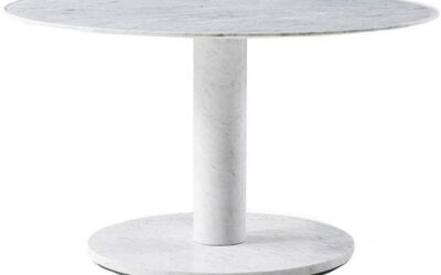 10 Cassina 199  tavolo rotondo in marmo bianco di Carrara